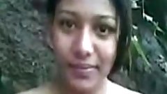 Beautiful indian girl working as partime callgirl in forest
