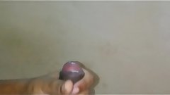 Desi Indian cock with pink head cumming