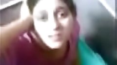 punjabi girl komal giving hot blowjob in toilet and making her boyfriend cum