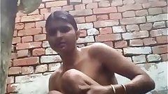 Indian bathing girl