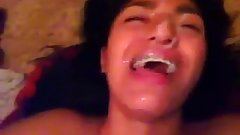 HUGE LOAD OF CUM ON HER SLUTTY FACE - more on mypussycams.net