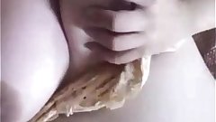 My Indian girlfriend fingering herself