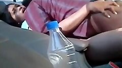 Indian couple fucking on the car