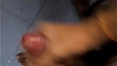 Sexy Indian guy masturbation in bathroom