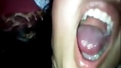 cute amature asian teen gets a mouthful